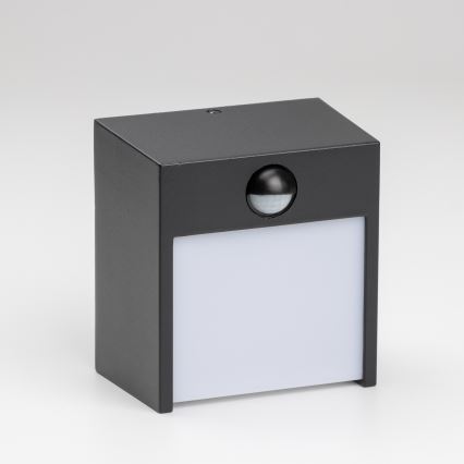 Brilagi - LED Āra sienas lampa ar sensoru TERNI LED/12W/230V melna IP44