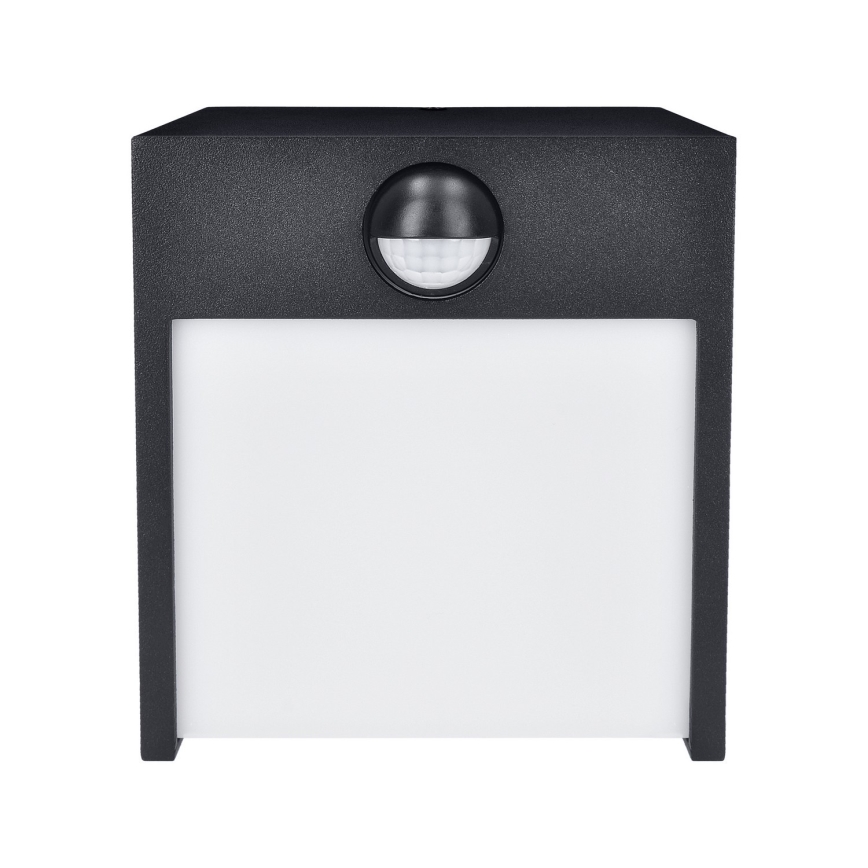 Brilagi - LED Āra sienas lampa ar sensoru TERNI LED/12W/230V melna IP44