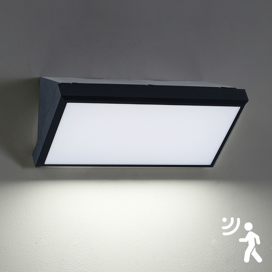 Brilagi - LED Āra sienas lampa ar sensoru TRIANGLE LED/20W/230V IP65