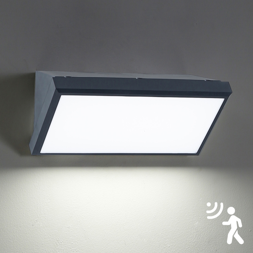 Brilagi - LED Āra sienas lampa ar sensoru TRIANGLE LED/20W/230V IP65