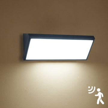 Brilagi - LED āra sienas lampa ar sensoru TRIANGLE LED/42W/230V 45 cm melna IP65