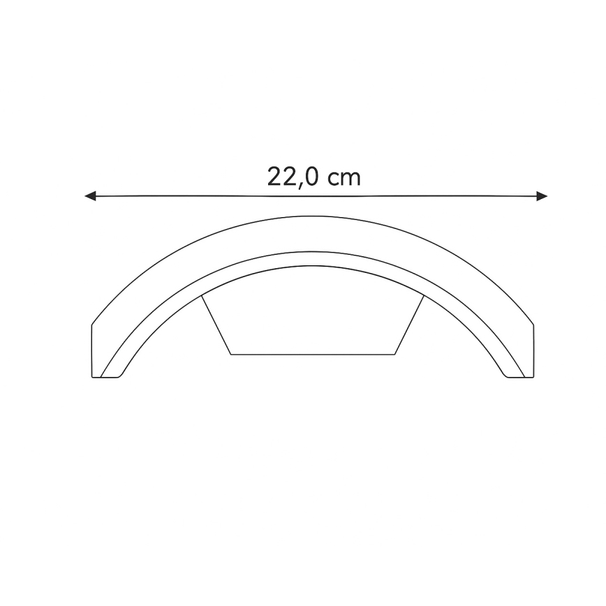 Brilagi - LED Āra sienas lampa ARCELO LED/8W/230V IP54
