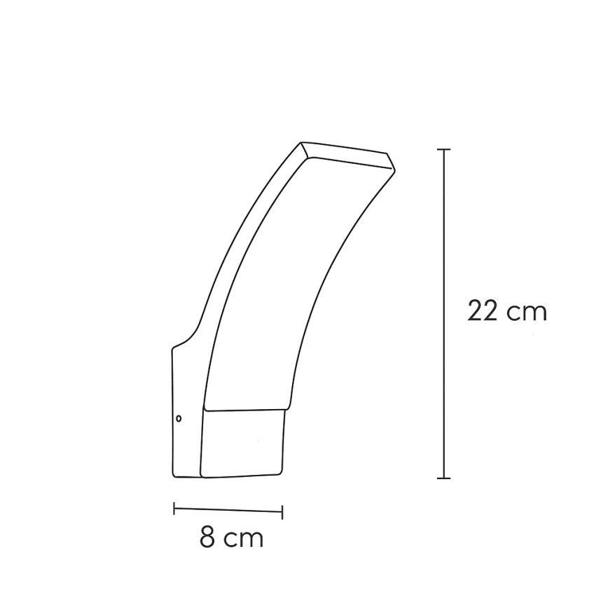 Brilagi - LED Āra sienas lampa ARCELO LED/9W/230V IP44