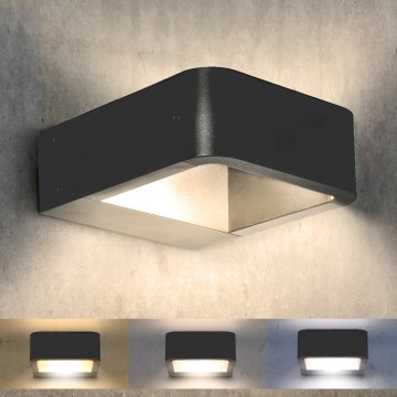 Brilagi - LED Āra sienas lampa BARI LED/7W/230V 3000/4000/6000K antracīta IP54