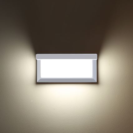 Brilagi - LED Āra sienas lampa BRICKY LED/12W/230V balta IP54