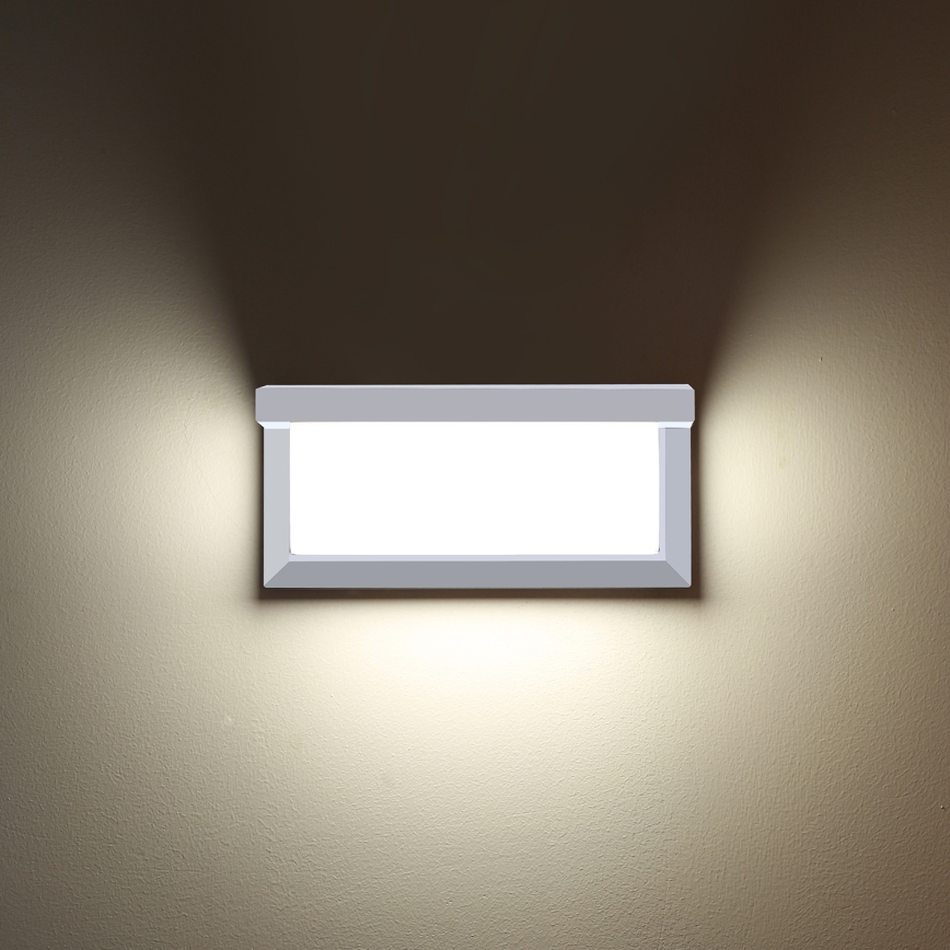 Brilagi - LED Āra sienas lampa BRICKY LED/12W/230V balta IP54