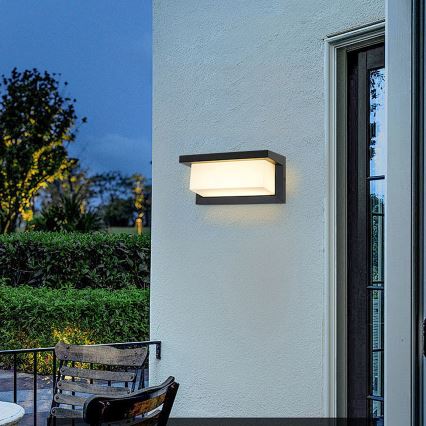 Brilagi - LED Āra sienas lampa BRICKY LED/12W/230V melna IP54