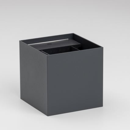 Brilagi - LED Āra sienas lampa CUBE LED/6W/230V antracīta IP54
