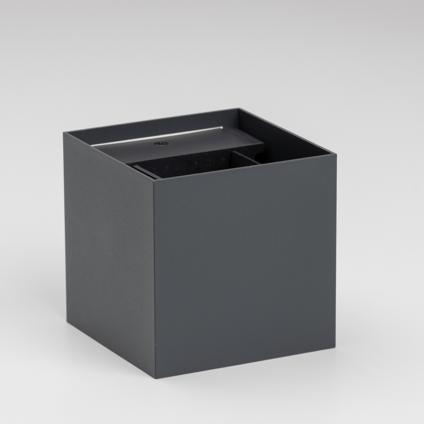 Brilagi - LED Āra sienas lampa CUBE LED/6W/230V antracīta IP54