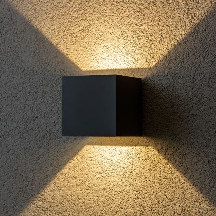 Brilagi - LED Āra sienas lampa CUBE LED/6W/230V antracīta IP54