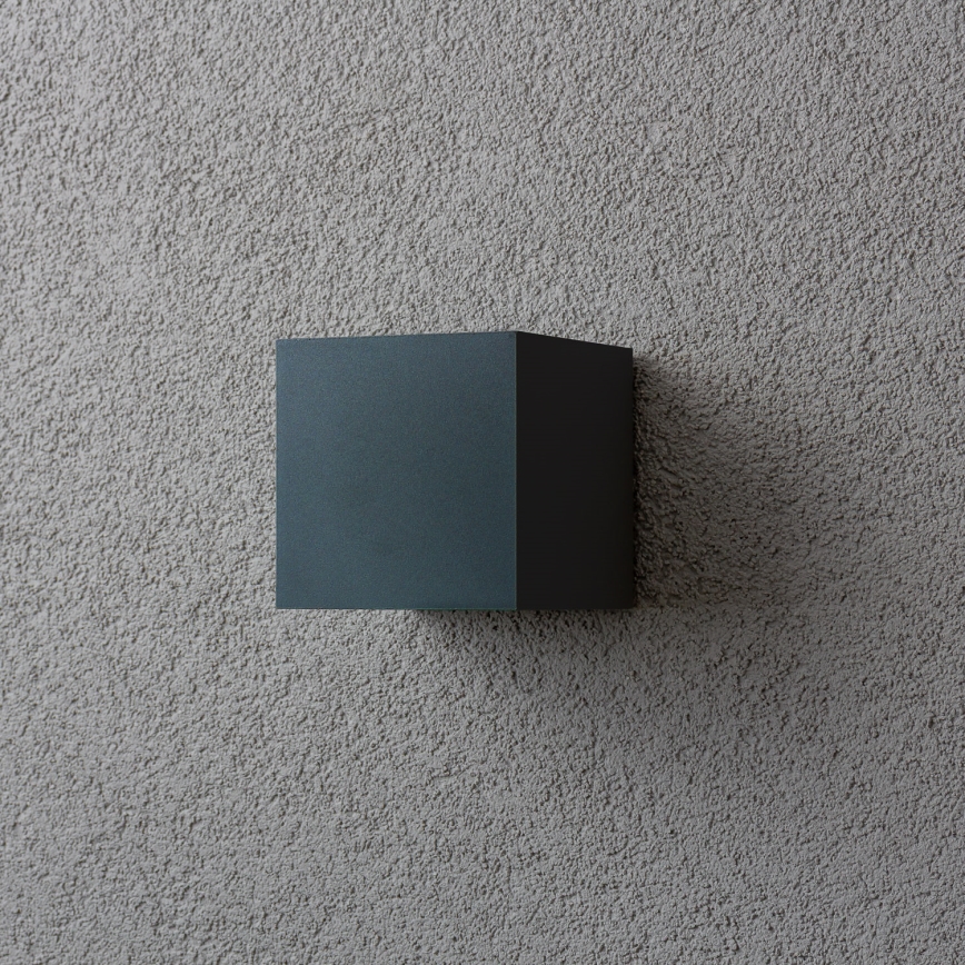 Brilagi - LED Āra sienas lampa CUBE LED/6W/230V antracīta IP54