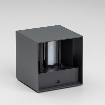 Brilagi - LED Āra sienas lampa CUBE LED/6W/230V antracīta IP54