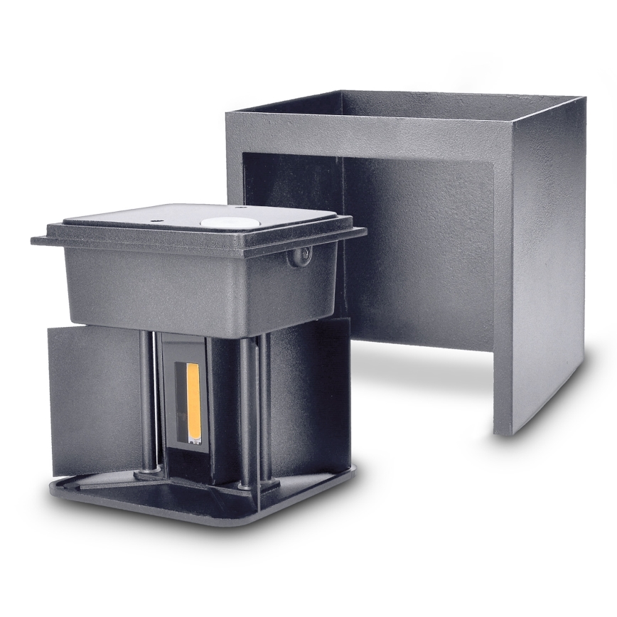 Brilagi - LED Āra sienas lampa CUBE LED/6W/230V antracīta IP54