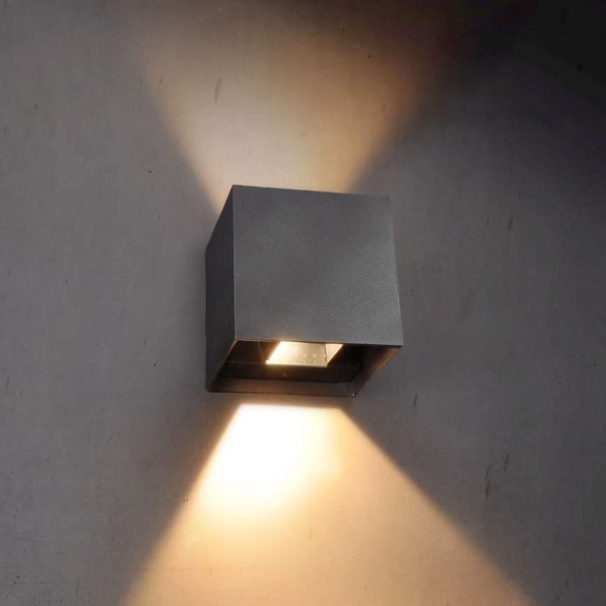 Brilagi - LED Āra sienas lampa CUBE LED/6W/230V IP54
