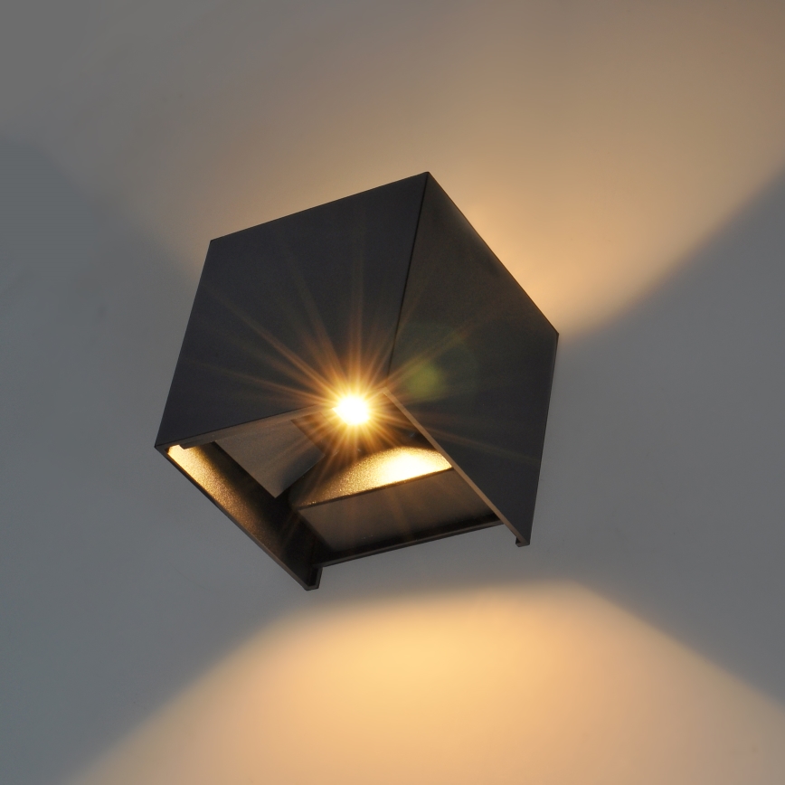 Brilagi - LED Āra sienas lampa CUBE LED/6W/230V IP54