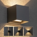 Brilagi - LED Āra sienas lampa CUBE LED/6W/230V pelēka IP54
