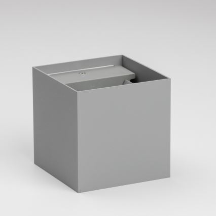 Brilagi - LED Āra sienas lampa CUBE LED/6W/230V pelēka IP54