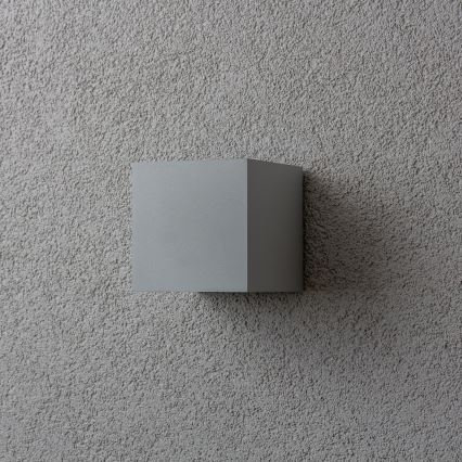 Brilagi - LED Āra sienas lampa CUBE LED/6W/230V pelēka IP54
