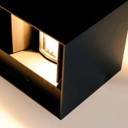 Brilagi - LED āra sienas lampa DOUBLE CUBE LED/12W/230V melna IP65