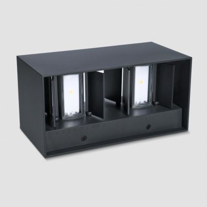 Brilagi - LED āra sienas lampa DOUBLE CUBE LED/12W/230V melna IP65