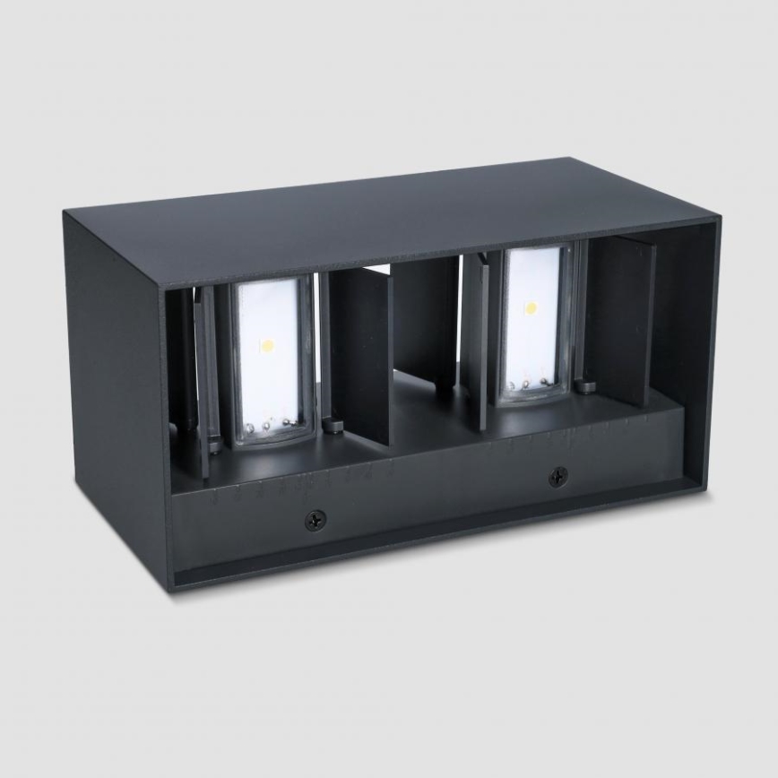 Brilagi - LED āra sienas lampa DOUBLE CUBE LED/12W/230V melna IP65