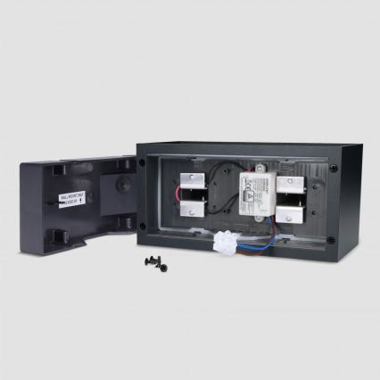 Brilagi - LED āra sienas lampa DOUBLE CUBE LED/12W/230V melna IP65