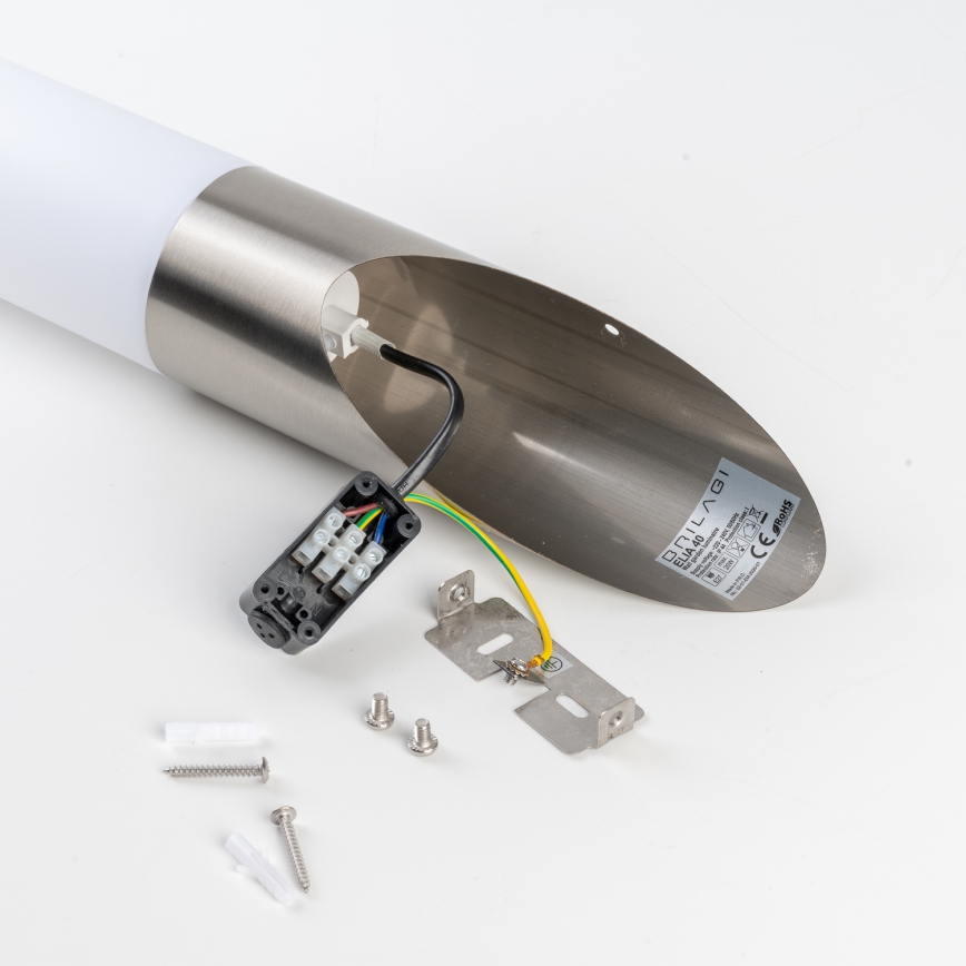 BRILAGI - LED āra sienas lampa ELIA 1xE27/7W/230V 4000K IP44 matēts hroms