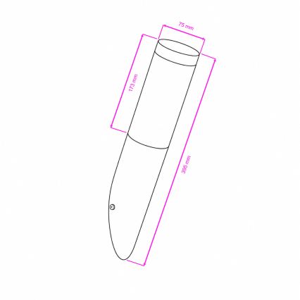 BRILAGI - LED āra sienas lampa ELIA 1xE27/7W/230V 4000K IP44 matēts hroms