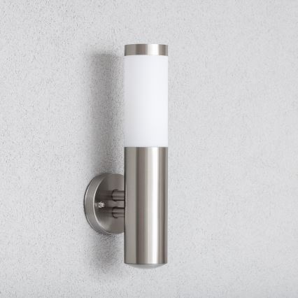 BRILAGI - LED āra sienas lampa ELIA 1xE27/7W/230V 4000K IP44 matēts hroms