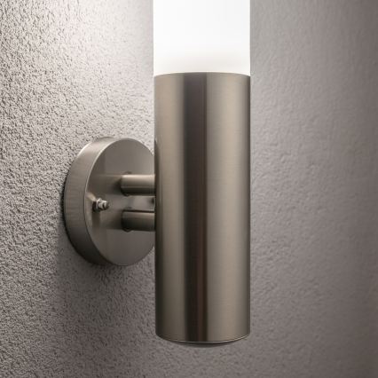 BRILAGI - LED āra sienas lampa ELIA 1xE27/7W/230V 4000K IP44 matēts hroms