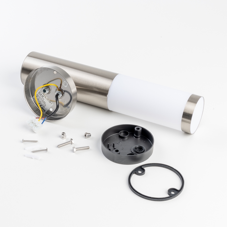 BRILAGI - LED āra sienas lampa ELIA 1xE27/7W/230V 4000K IP44 matēts hroms