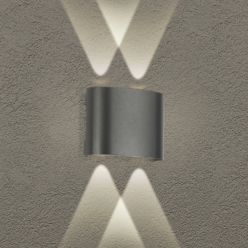 Brilagi - LED Āra sienas lampa FLAREBOX LED/4W/230V antracīts IP65