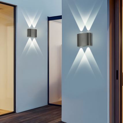 Brilagi - LED Āra sienas lampa FLAREBOX LED/4W/230V antracīts IP65
