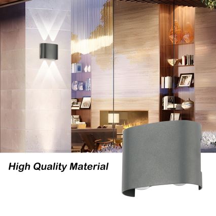 Brilagi - LED Āra sienas lampa FLAREBOX LED/4W/230V antracīts IP65