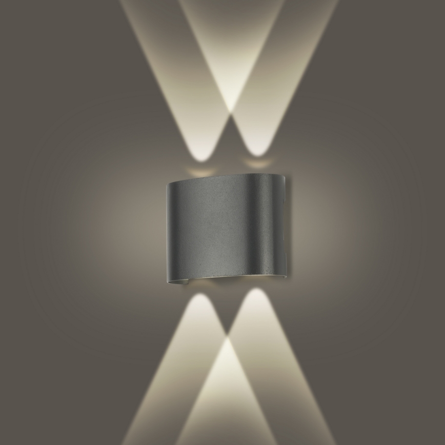Brilagi - LED Āra sienas lampa FLAREBOX LED/4W/230V antracīts IP65