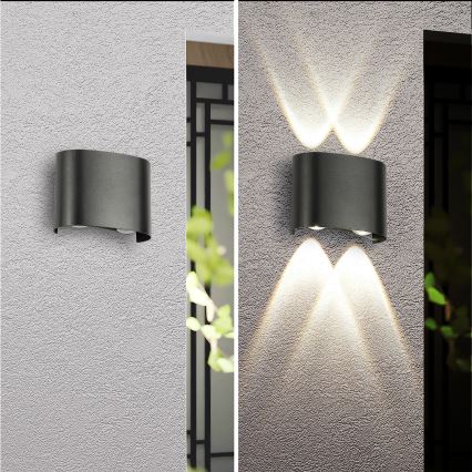 Brilagi - LED āra sienas lampa FLAREBOX LED/4W/230V melna IP65
