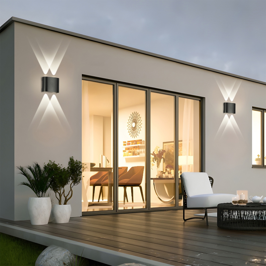 Brilagi - LED āra sienas lampa FLAREBOX LED/4W/230V melna IP65