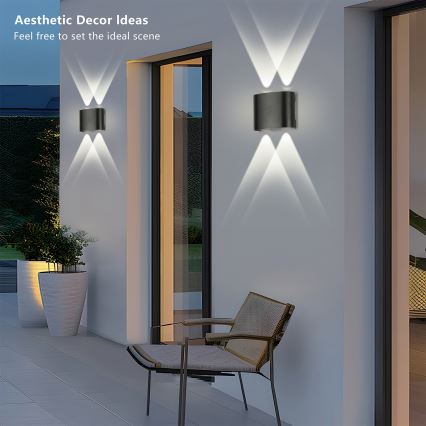 Brilagi - LED āra sienas lampa FLAREBOX LED/4W/230V melna IP65