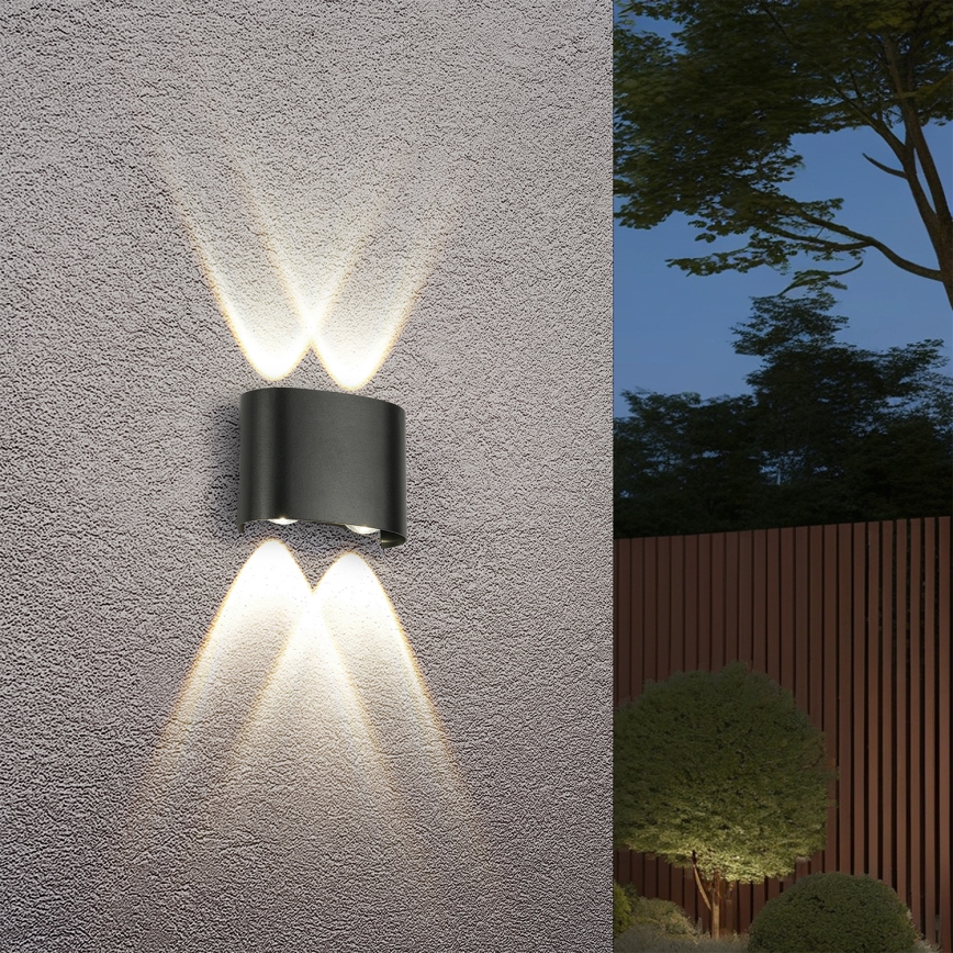 Brilagi - LED āra sienas lampa FLAREBOX LED/4W/230V melna IP65