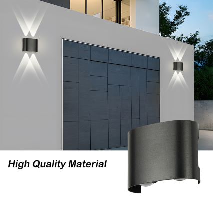 Brilagi - LED āra sienas lampa FLAREBOX LED/4W/230V melna IP65