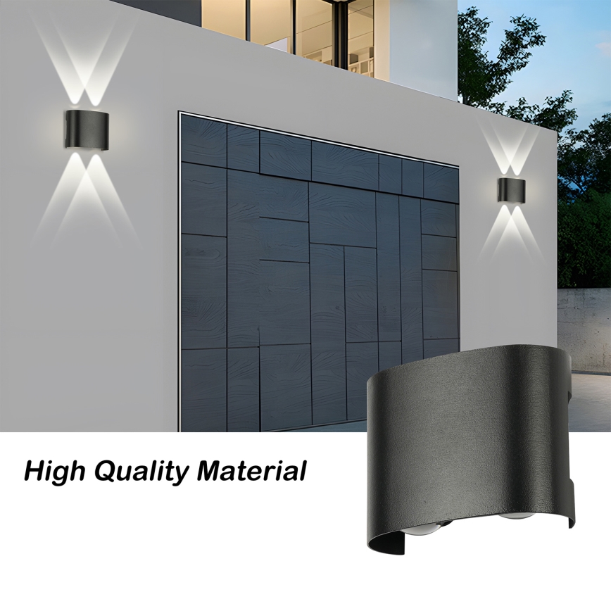 Brilagi - LED āra sienas lampa FLAREBOX LED/4W/230V melna IP65