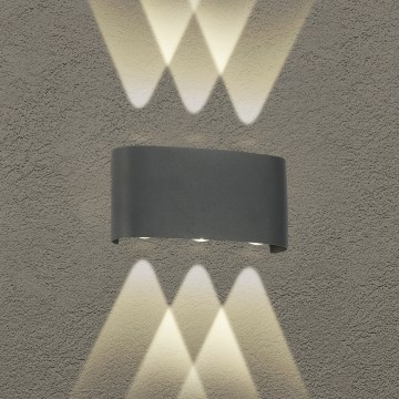Brilagi - LED Āra sienas lampa FLAREBOX LED/6W/230V antracīts IP65