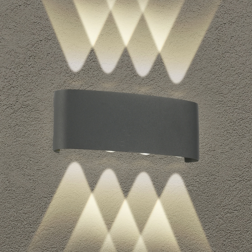 Brilagi - LED Āra sienas lampa FLAREBOX LED/8W/230V antracīts IP65