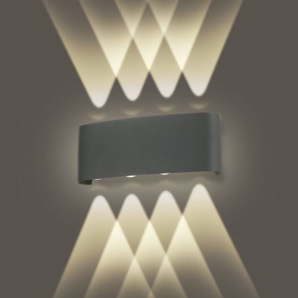 Brilagi - LED Āra sienas lampa FLAREBOX LED/8W/230V antracīts IP65