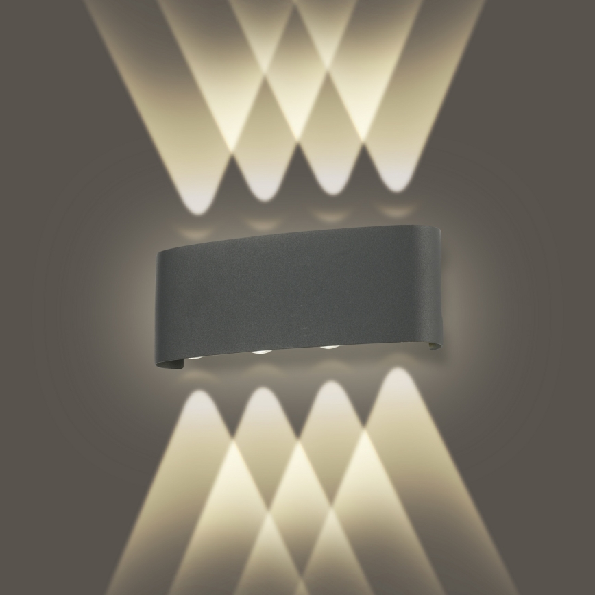 Brilagi - LED Āra sienas lampa FLAREBOX LED/8W/230V antracīts IP65