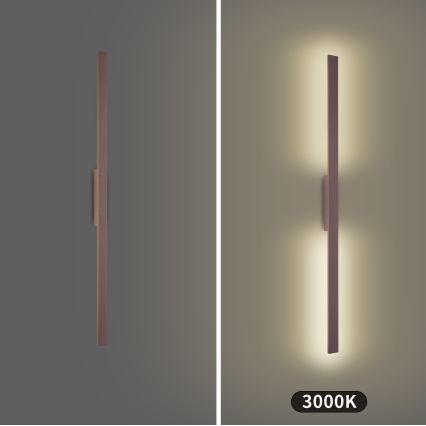 Brilagi - LED āra sienas gaismeklis LUNA LED/24W/230V 3000K IP65 100 cm brūns CRI 90