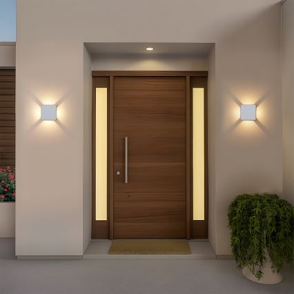 Brilagi - LED āra sienas lampa QUADRAY LED/6W/230V balta IP54