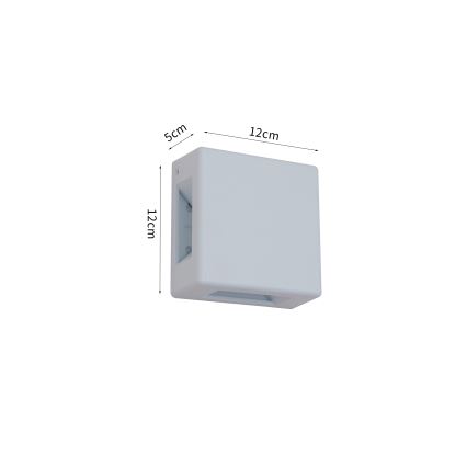 Brilagi - LED āra sienas lampa QUADRAY LED/6W/230V balta IP54