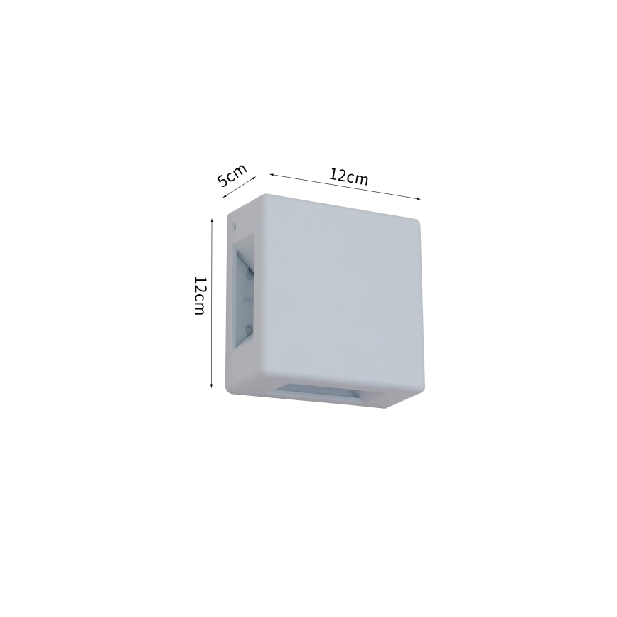 Brilagi - LED āra sienas lampa QUADRAY LED/6W/230V balta IP54