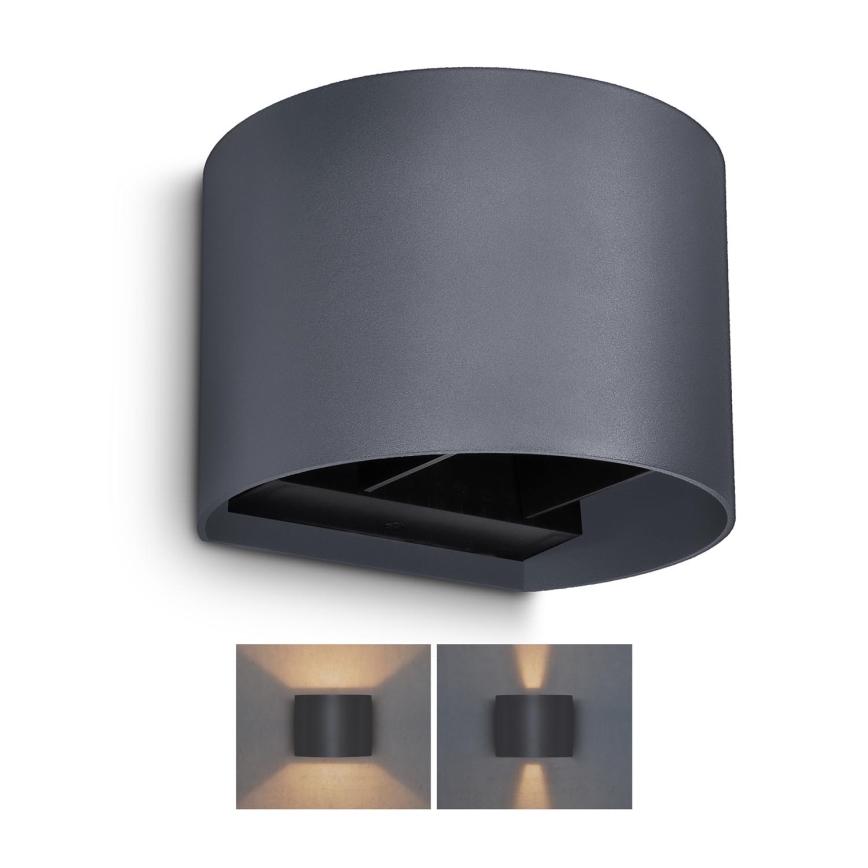 Brilagi - LED Āra sienas lampa RONDO LED/6W/230V antracīta IP54